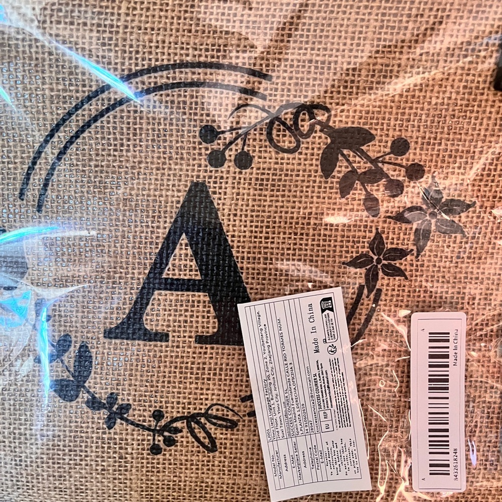 New Monogrammed Canvas Tote Bag (Tote Bag for Beach, Travel, Grocery or Leisure) - Picture 2 of 5